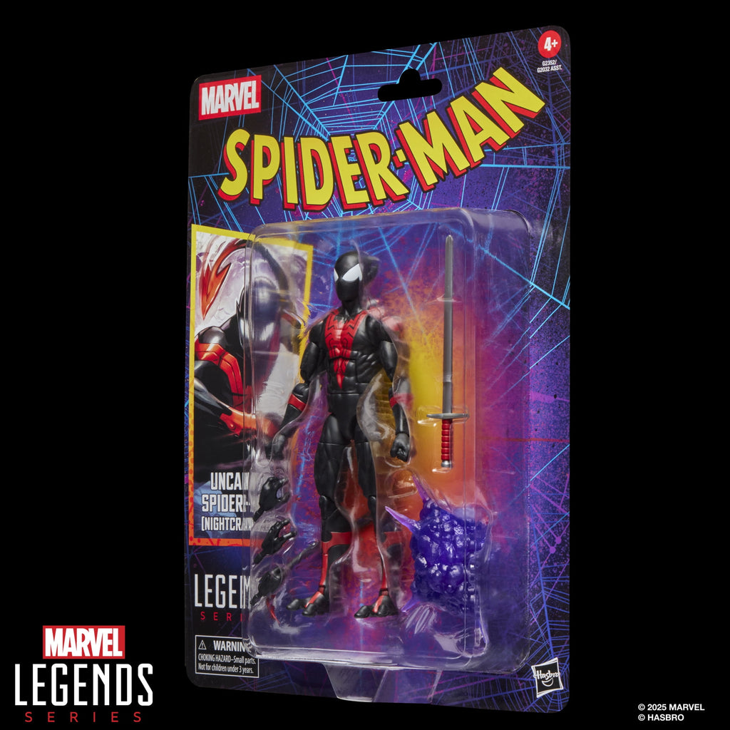 Marvel Legends Series Uncanny Spider-Man (Nightcrawler), Retro Cardback Comics Action Figure